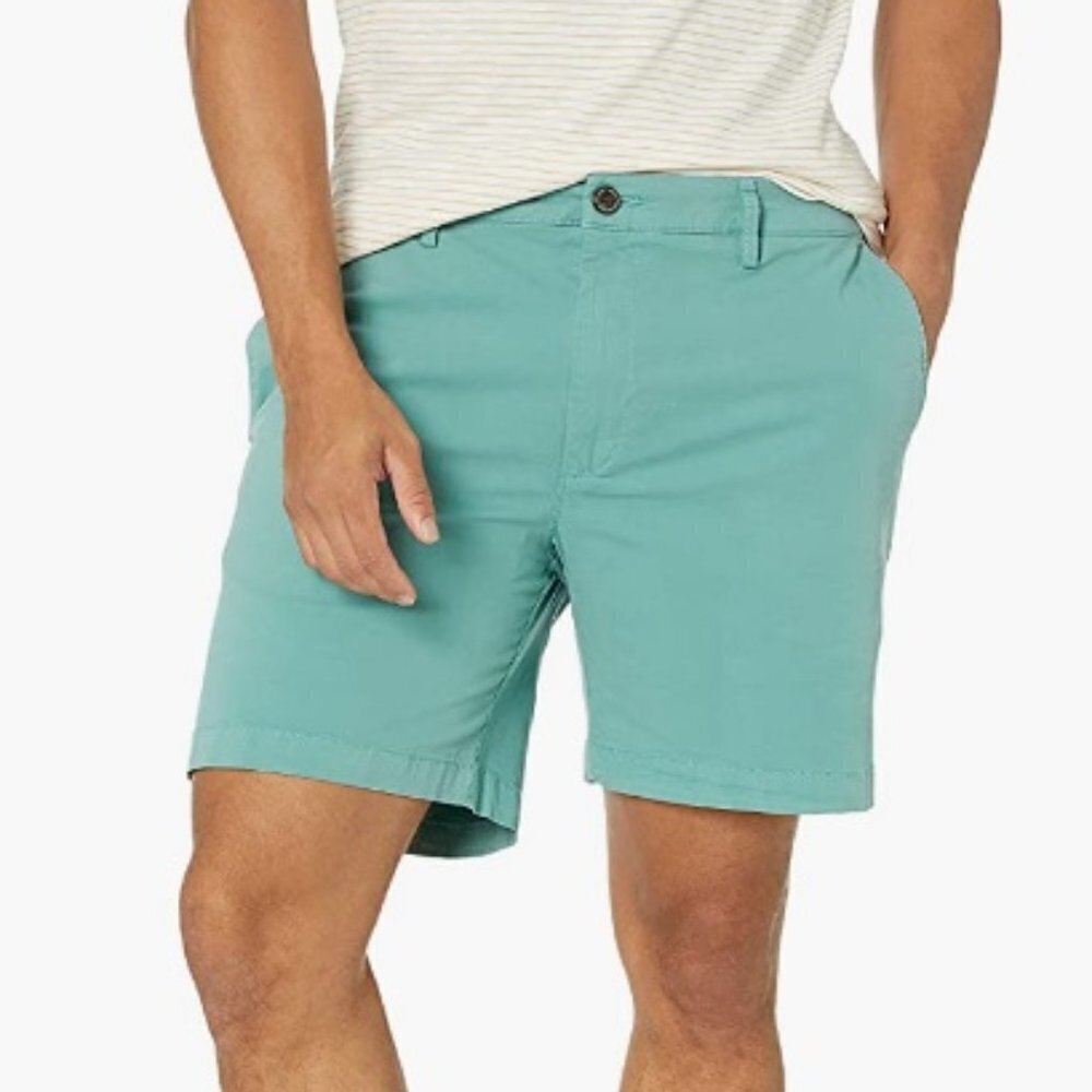 Men's Slim-Fit 7" Flat-Front Comfort Stretch Chino Short, Size 60 - Picture 3 of 6